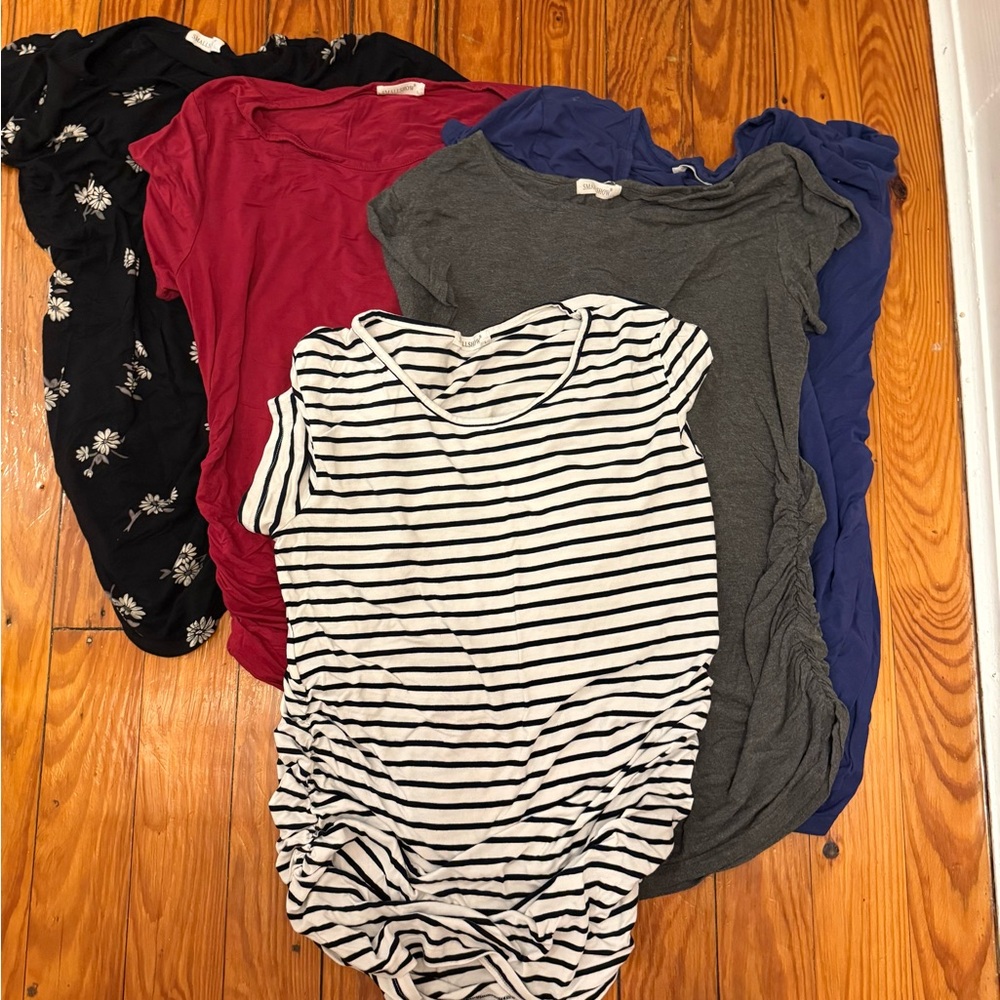 Striped and Solid Color T-Shirts Bundle